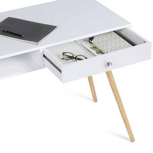 Bureau Scandinave Effie Bois Blanc