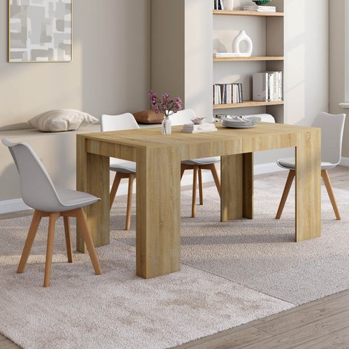 Table Console Extensible Orlando 6 Personnes 140 Cm Bois Façon Hêtre