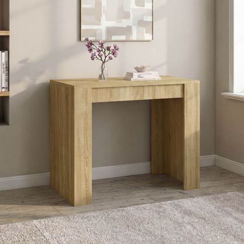 Table Console Extensible Orlando 6 Personnes 140 Cm Bois Façon Hêtre
