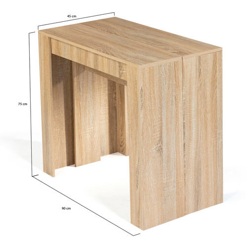 Table Console Extensible Orlando 14 Personnes 300 Cm Bois Façon Hêtre