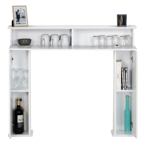 Console Manteau De Cheminée Décorative Avec Rangements