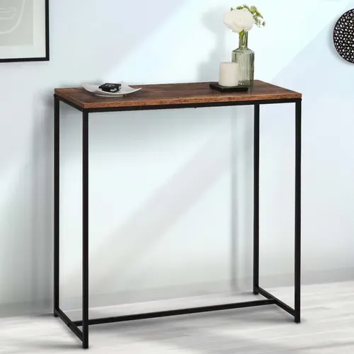 Console Dayton Plateau Effet Vieilli Design Industriel
