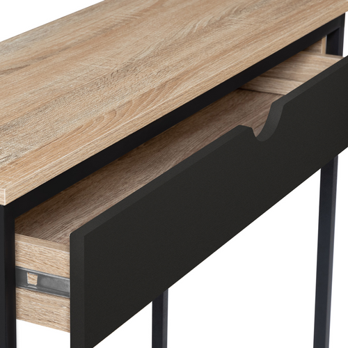 Console 1 Tiroir Noir Boston Design Industriel