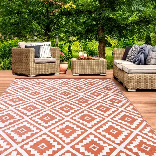 Tapis Extérieur Bahamas Terracotta 180 X 280 Cm