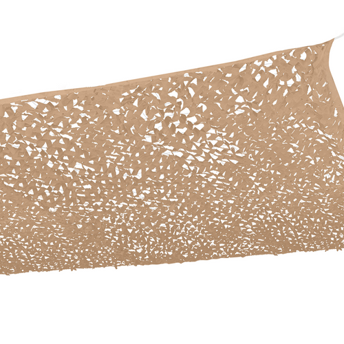 Voile D'ombrage Rectangulaire Design Ombrière Camouflage 3x4 M Sable
