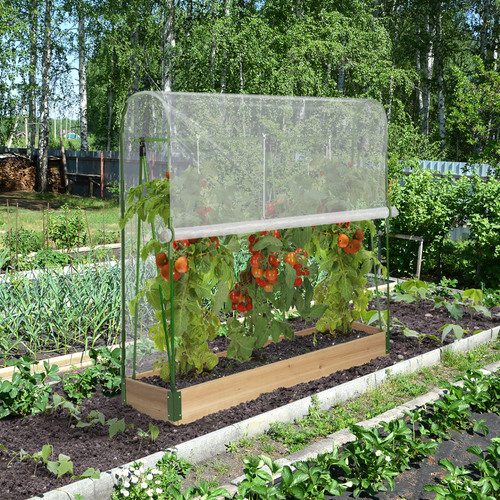 Duo Serres à Tomates Modulables Spéciales Croissance Kit Complet Bâche + Support