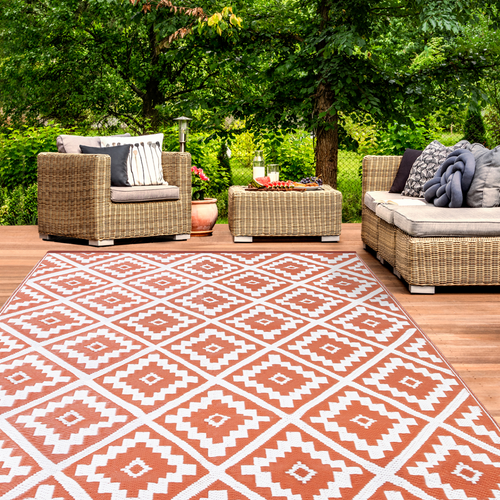 Tapis Extérieur Bahamas Terracotta 270 X 370 Cm