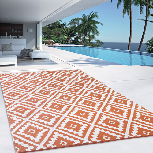 Tapis Extérieur Bahamas Terracotta 270 X 370 Cm