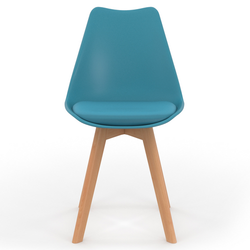 Lot De 4 Chaises Scandinaves Sara Mix Color Pastel Rose, Blanc, Gris Clair, Bleu