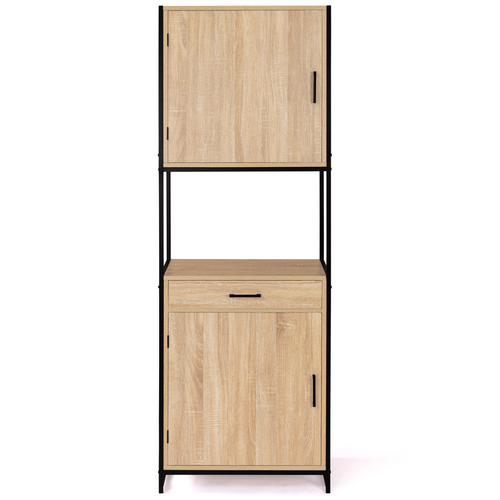 Buffet De Cuisine 60 Cm Detroit Meuble 2 Portes Design Industriel + Tiroir