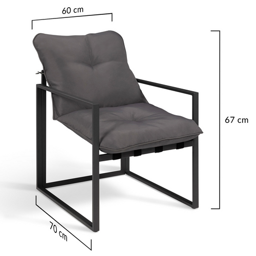 Salon De Jardin Bas Nairobi 8 Places Salon D'angle En Acier Gris Anthracite