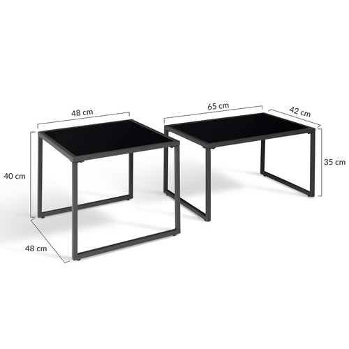 Salon De Jardin Bas Nairobi 8 Places Salon D'angle En Acier Gris Anthracite