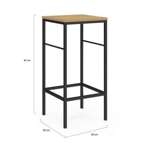 Lot De 2 Tabourets De Bar Detroit Design Industriel