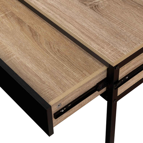 Bureau Extensible 1 Tiroir Noir Boston Design Industriel