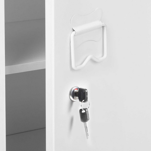 Armoire Vestiaire Ester 1 Porte Métal Blanc Design Industriel