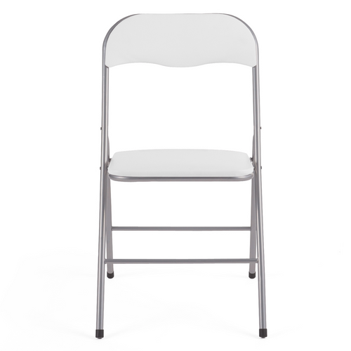 Lot De 6 Chaises Pliantes Kity Blanches En Pu