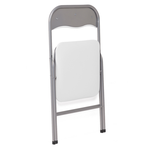 Lot De 6 Chaises Pliantes Kity Blanches En Pu