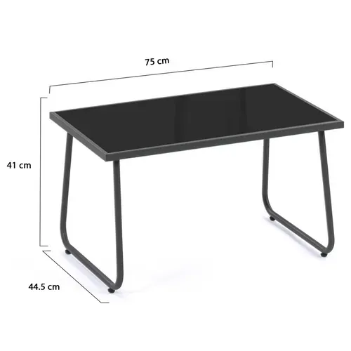 Salon De Jardin Bas Malaga 6 Places Avec 2 Canapés, Fauteuils Et Table Terracotta