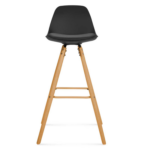 Lot De 4 Tabourets De Bar Sara Mix Color Gris Foncé, Gris Clair, Blanc Et Noir