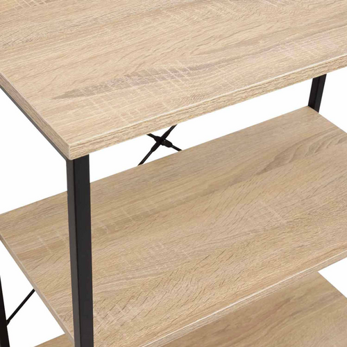 Buffet Haut 2 Portes H. 125 Cm Detroit Avec Étagères Design Industriel