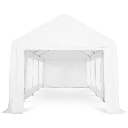 Tente De Réception 4x8 M Barnum Pe 180gr/m² Chapiteau Blanc 40 Personnes