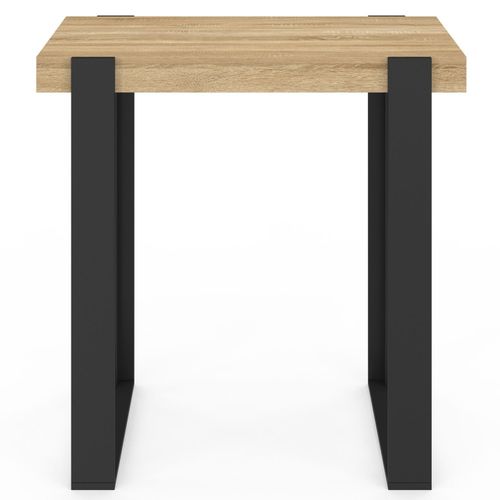 Table Haute De Bar Phoenix Bois Et Noir 90 Cm