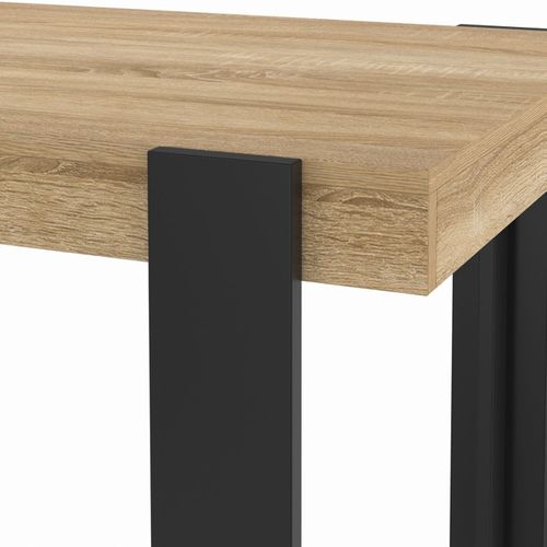 Table Haute De Bar Phoenix Bois Et Noir 90 Cm