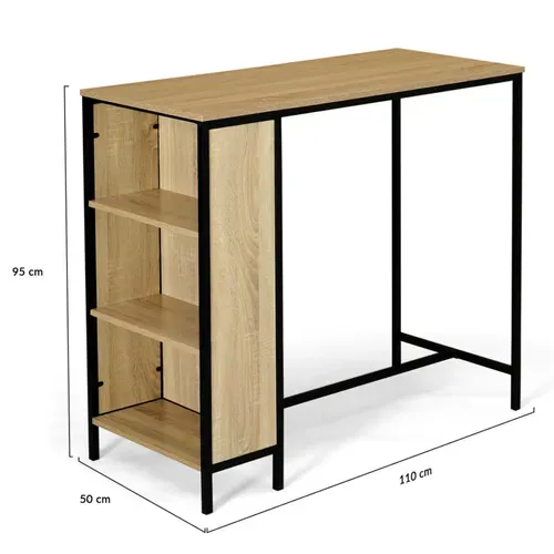 Ensemble Table De Bar Detroit Et 2 Tabourets Design Industriel