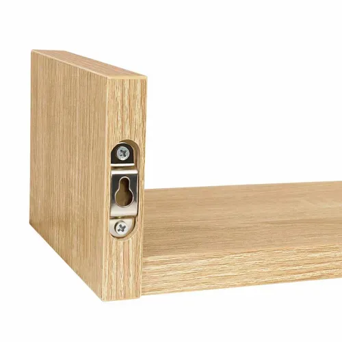 Lot De 3 étagères Murales Façon Hêtre 60/45/30 Cm