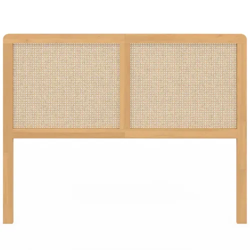 Tête De Lit Sur Pied Edhen 140 Cm Cannage Et Bois