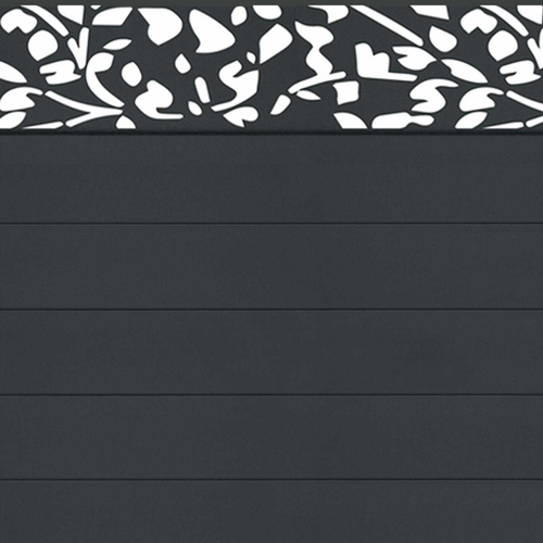 Brise Vue Occultant 1,5 X 10 M Effet Lames De Clôture Motifs Flower 160 Gr/m²