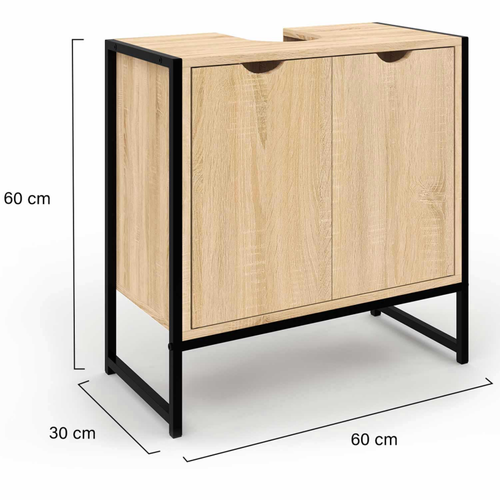 Meuble Sous-lavabo Salle De Bain Detroit Design Industriel