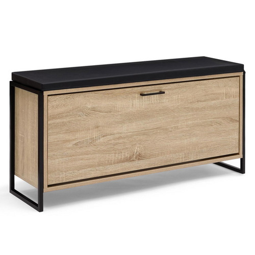Banc D'entrée Chaussures 100 Cm Avec Coussin Luis Design Industriel