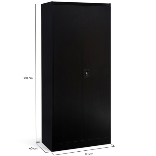 Armoire Métallique 80 Cm 5 Niveaux Noire