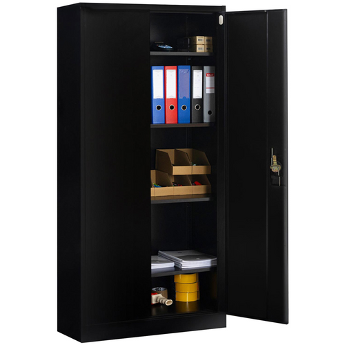 Armoire Métallique 80 Cm 5 Niveaux Noire