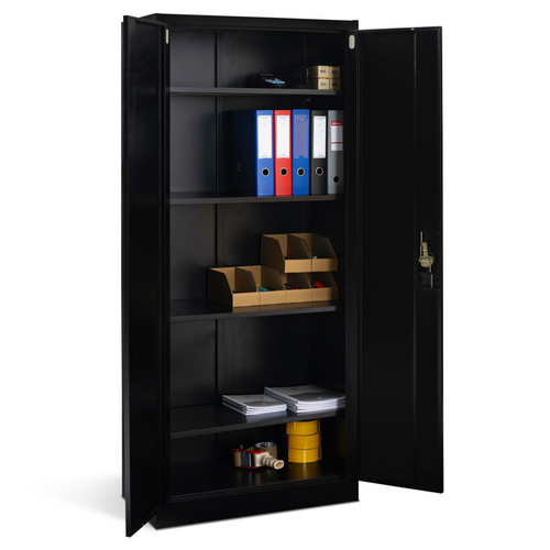 Armoire Métallique 80 Cm 5 Niveaux Noire
