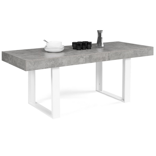 Table à Manger Extensible Rectangle Oregon Avec Rangement 610