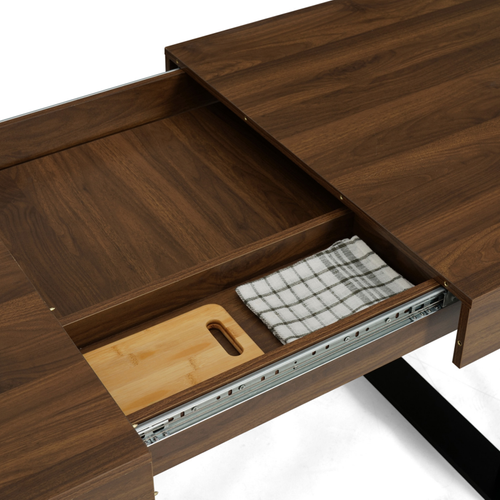 Table à Manger Extensible Rectangle Oregon Avec Rangement 610