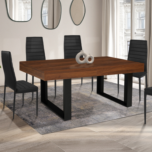 Table à Manger Extensible Rectangle Oregon Avec Rangement 610