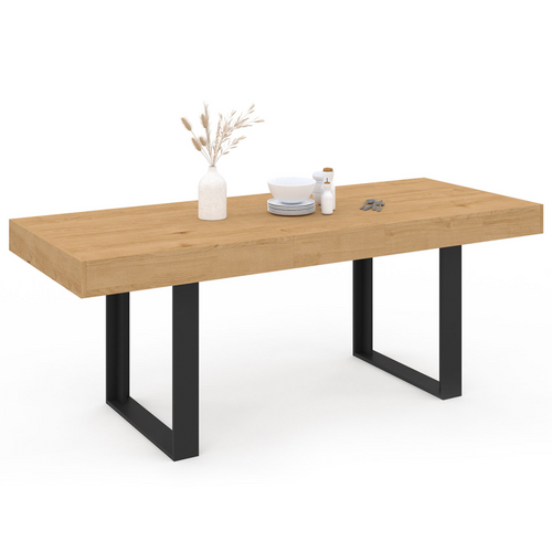 Table à Manger Extensible Rectangle Oregon Avec Rangement 610