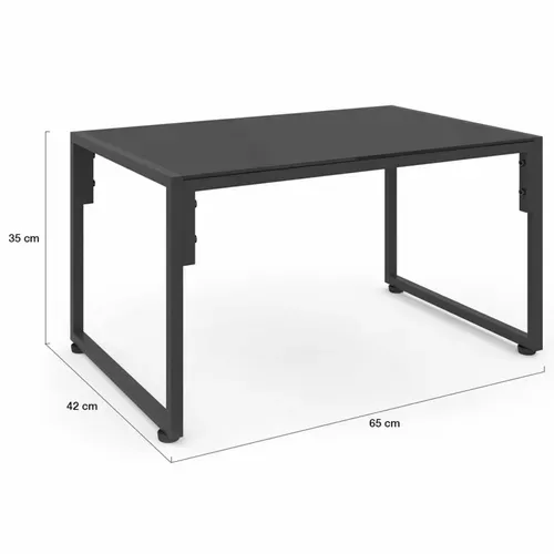 Salon De Jardin Bas Nairobi 6 Places En Acier Gris Anthracite