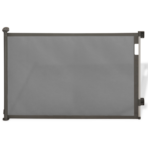 Barrière De Sécurité Rétractable Pour Animaux Domestiques 130 Cm Gris