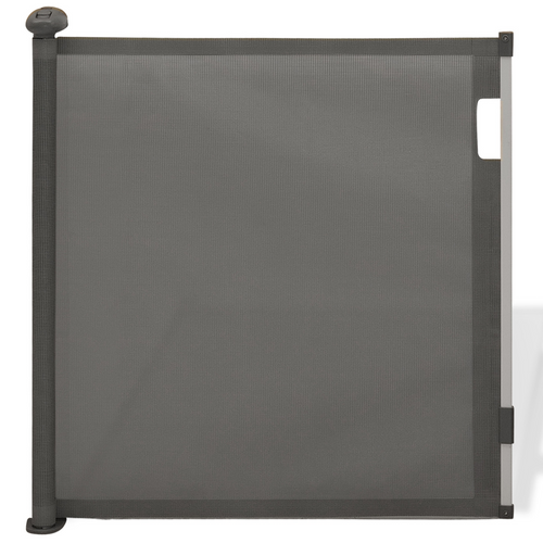 Barrière De Sécurité Rétractable Pour Animaux Domestiques 130 Cm Gris