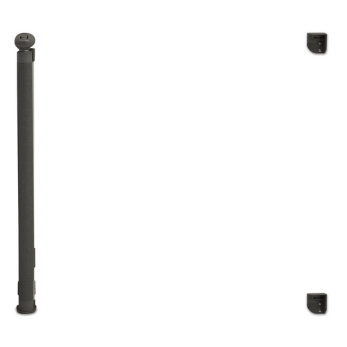 Barrière De Sécurité Rétractable Pour Animaux Domestiques 130 Cm Gris