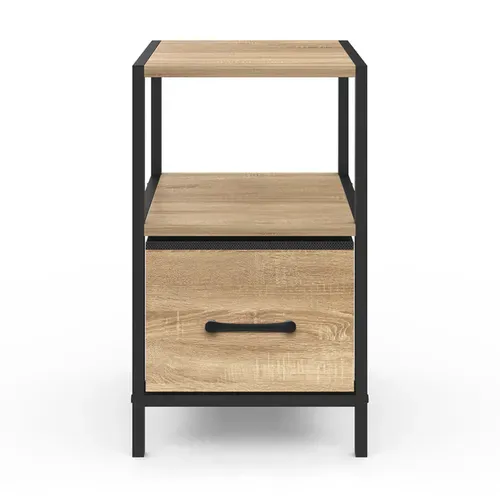 Lot De 2 Tables De Chevet Utah 1 Tiroir Et 1 Niche