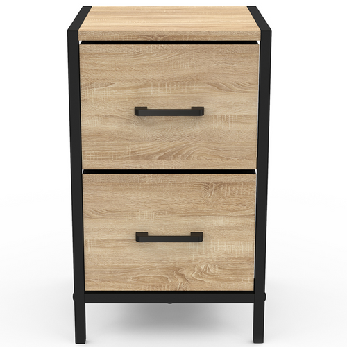 Lot De 2 Tables De Chevet Utah 2 Tiroirs