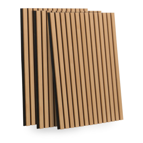 Set De 3 Panneaux Muraux Décoratifs 250 X 60 Cm - Effet Chêne Clair Et Noir