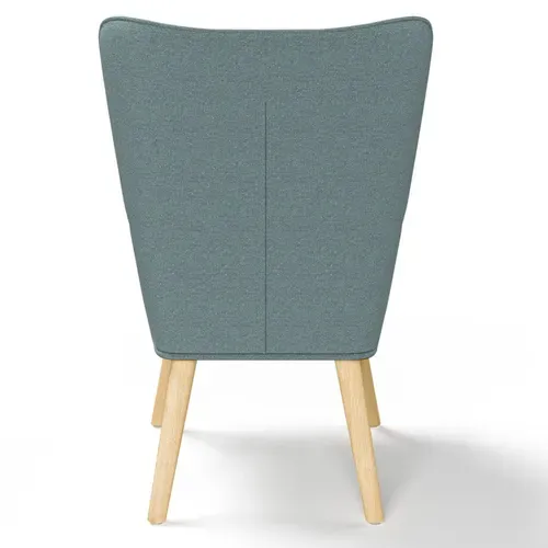 Fauteuil Scandinave Ivar En Tissu Vert Eucalyptus