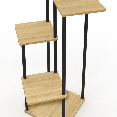 Etagère à Pots De Fleurs Porte Plante Detroit 5 Niveaux Design Industriel