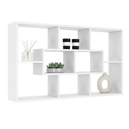 Etagère Murale Colette Avec 8 Compartiments Blanc